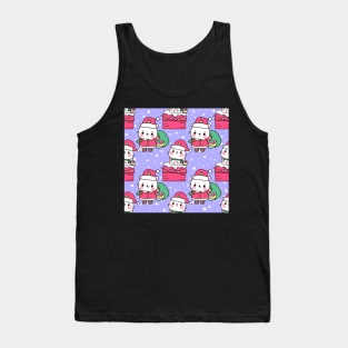 Santa Unicorn Kitty Tank Top